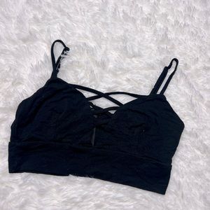 Bralette or a crop top black size S